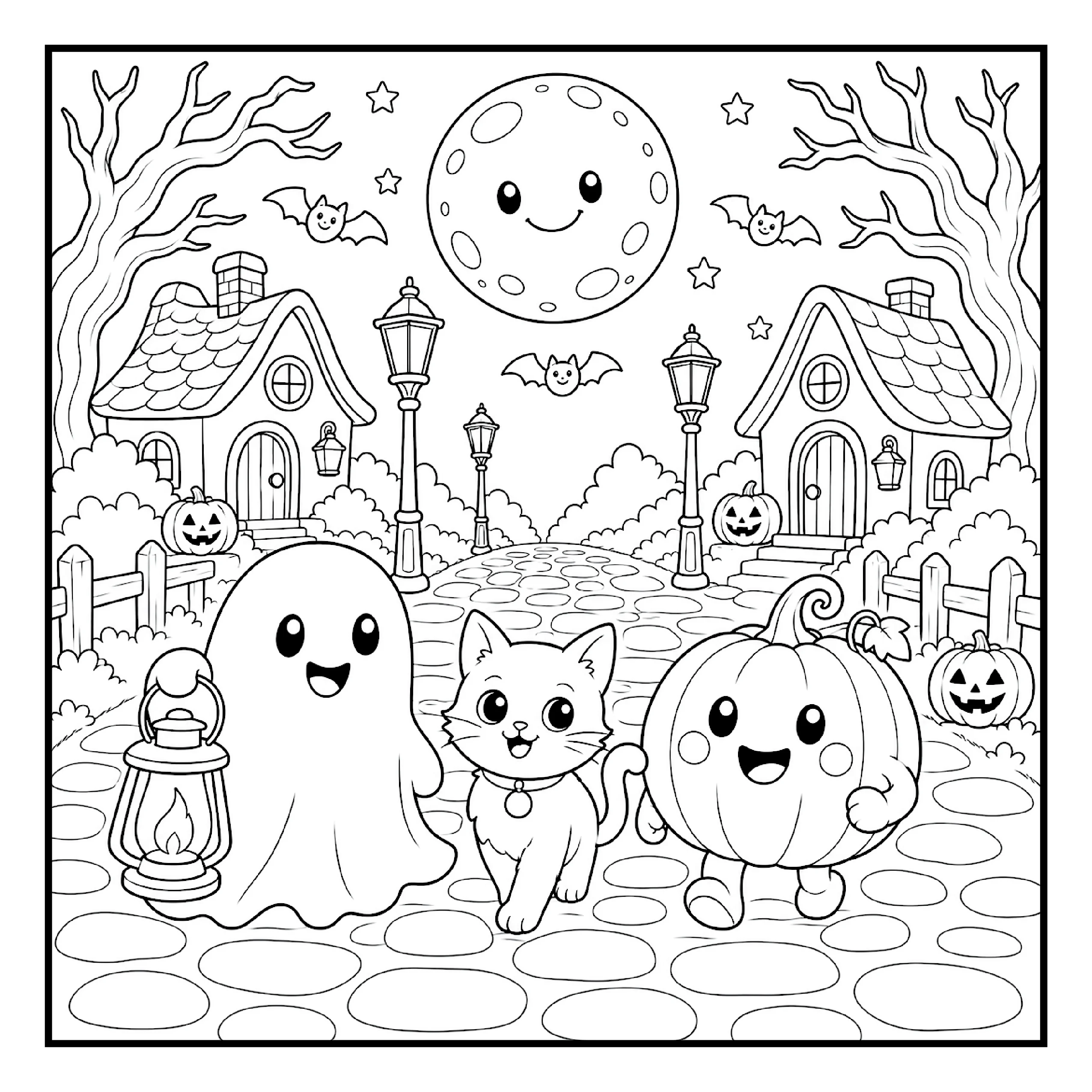 Amigos Assustadores para Colorir 18