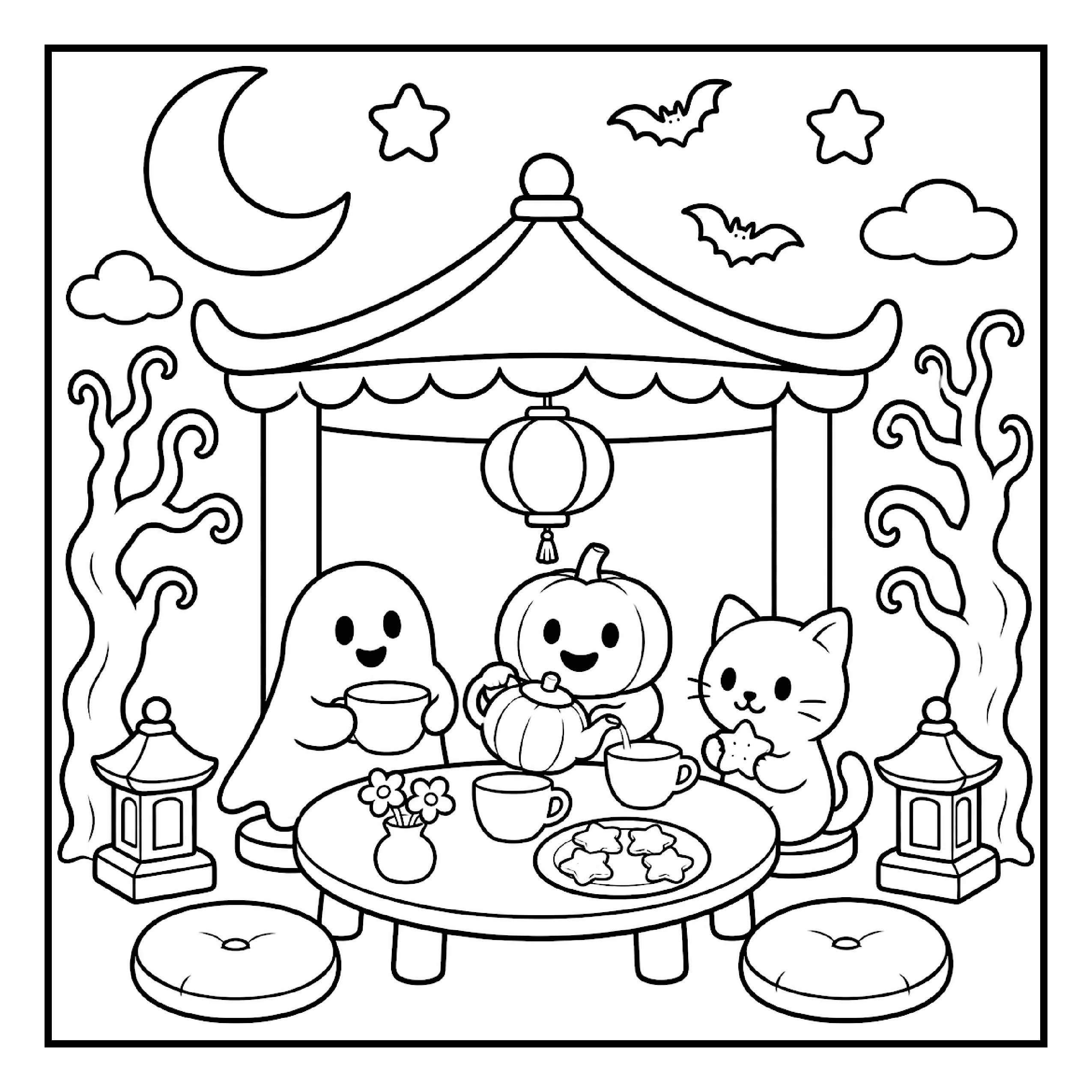 Amigos Assustadores para Colorir 27
