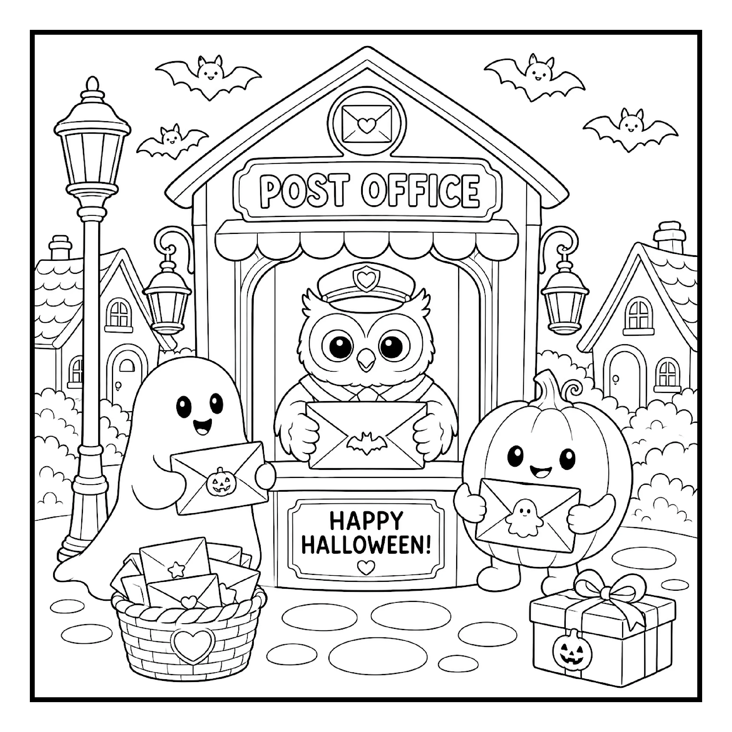 Amigos Assustadores para Colorir 30