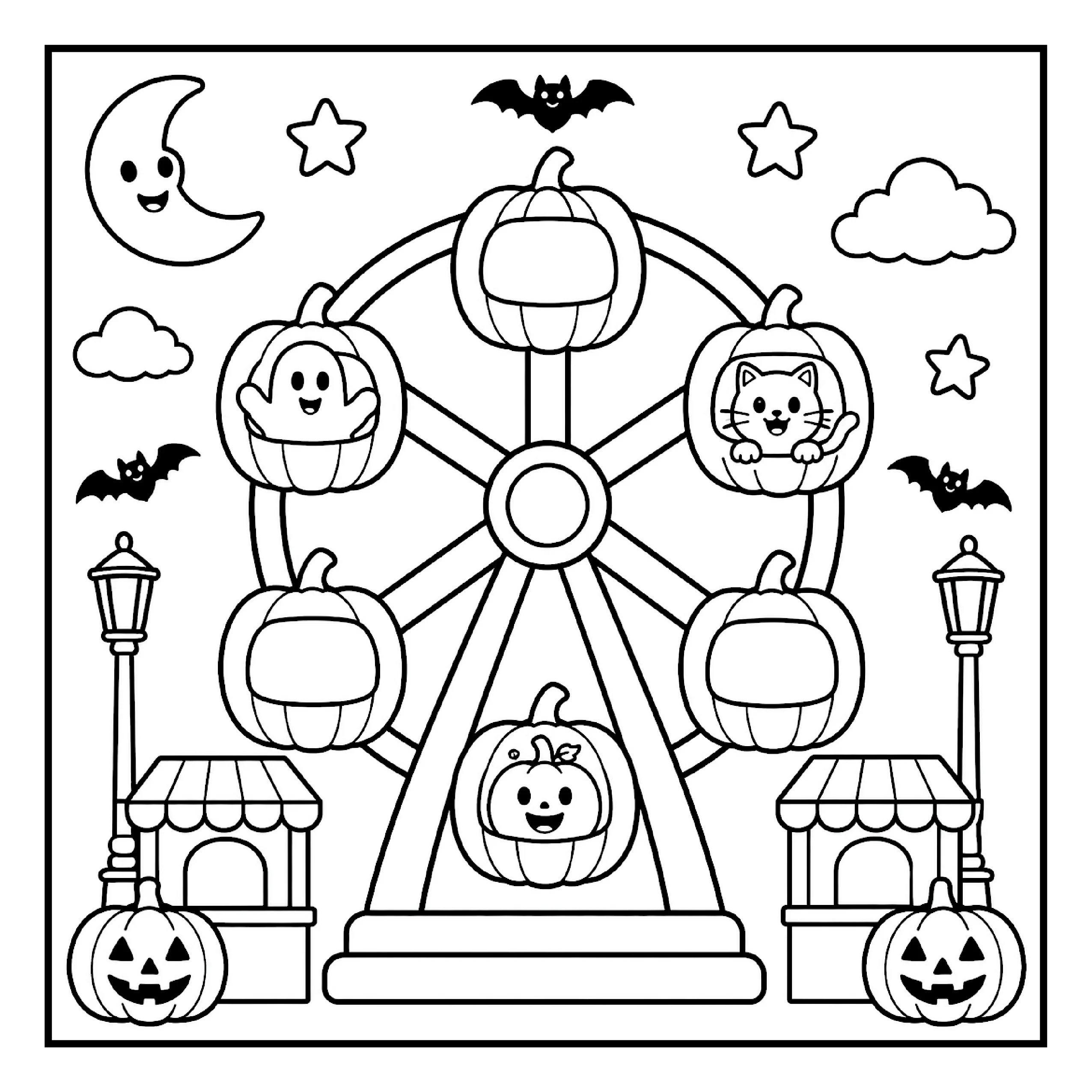 Amigos Assustadores para Colorir 36
