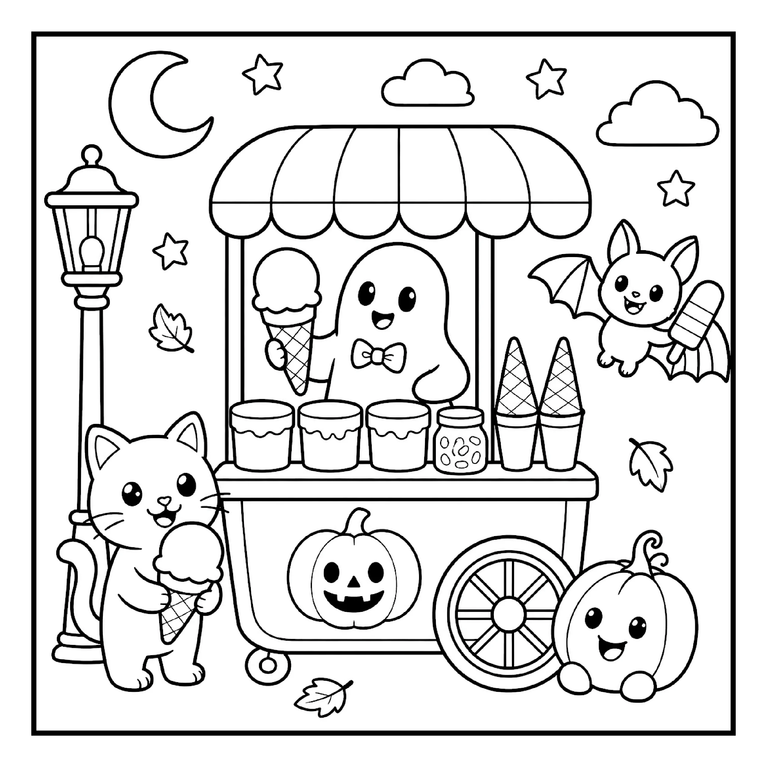 Amigos Assustadores para Colorir 40
