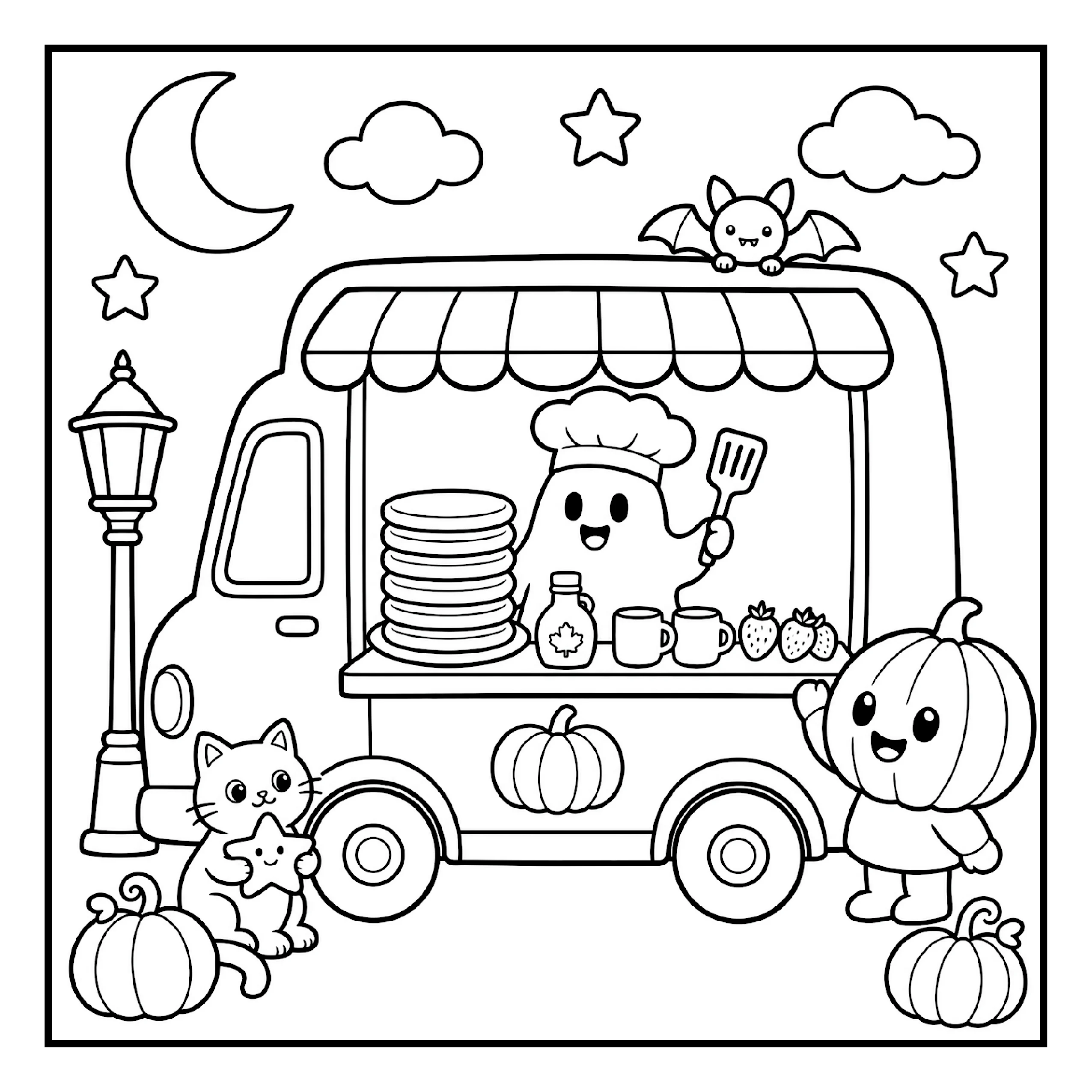 Amigos Assustadores para Colorir 49