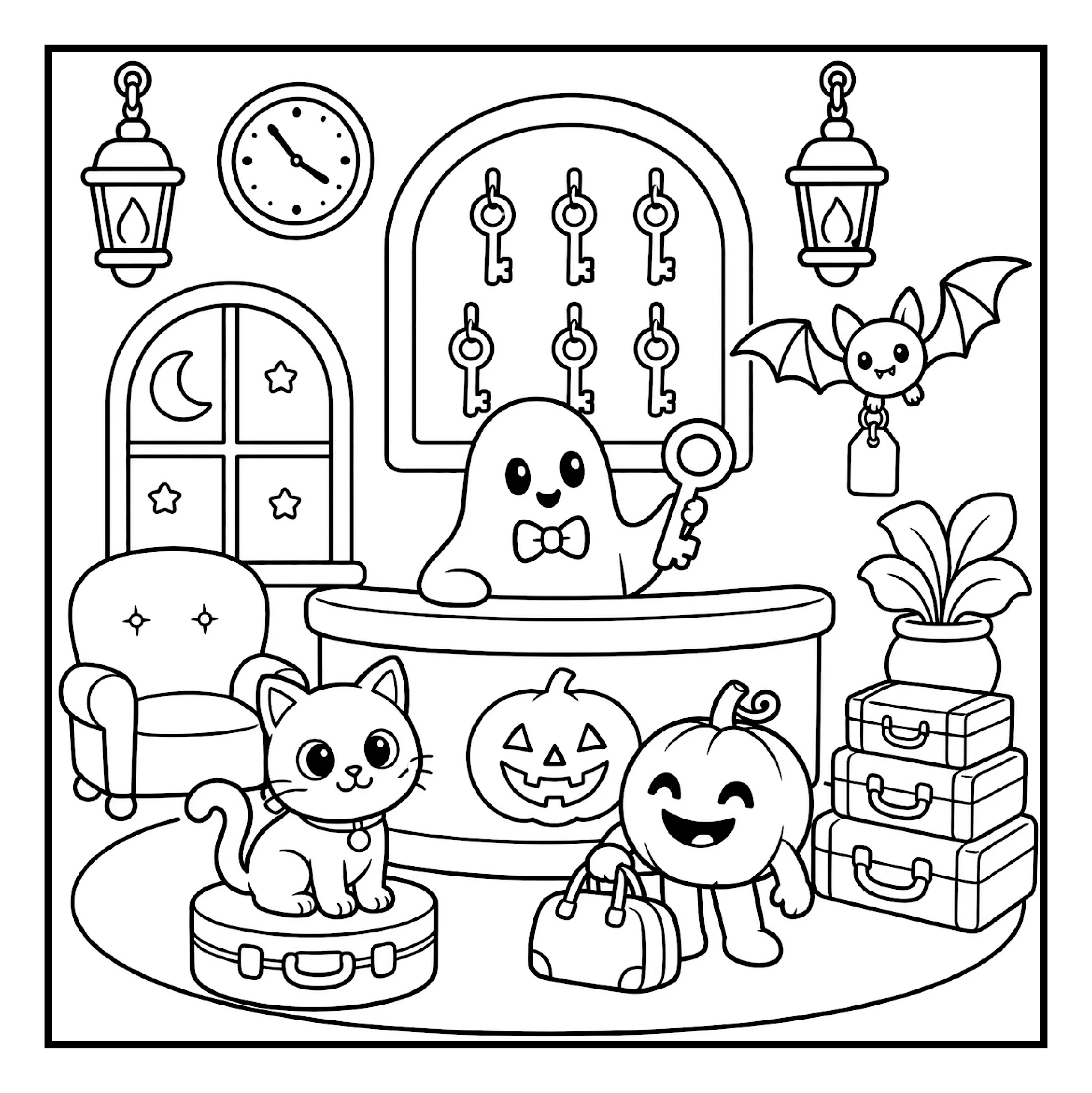 Halloween para colorir