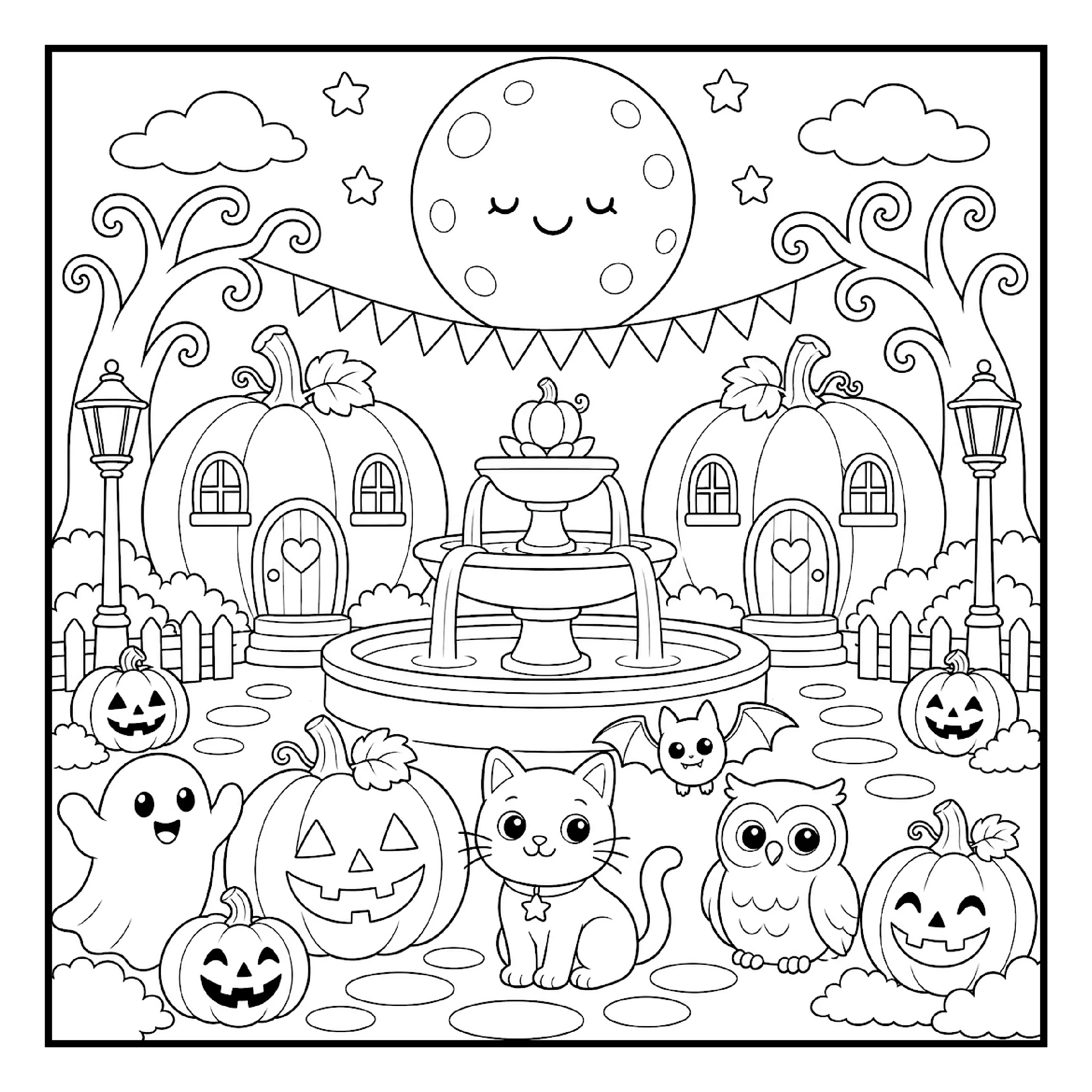 Amigos Assustadores para Colorir 8