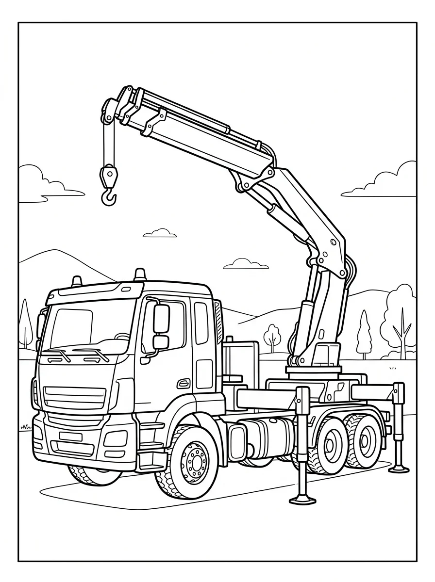 caminhão para colorir 26