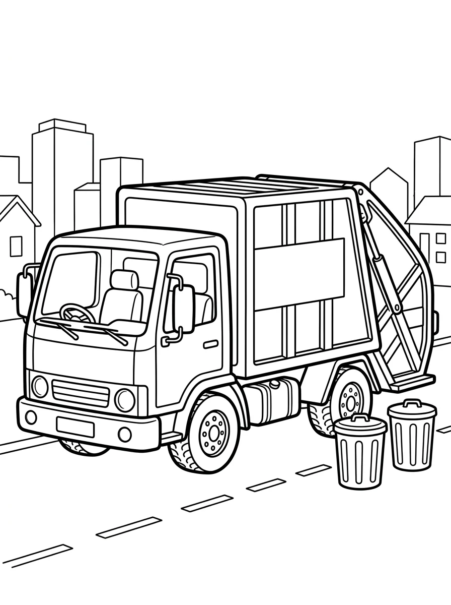 caminhão para colorir 37