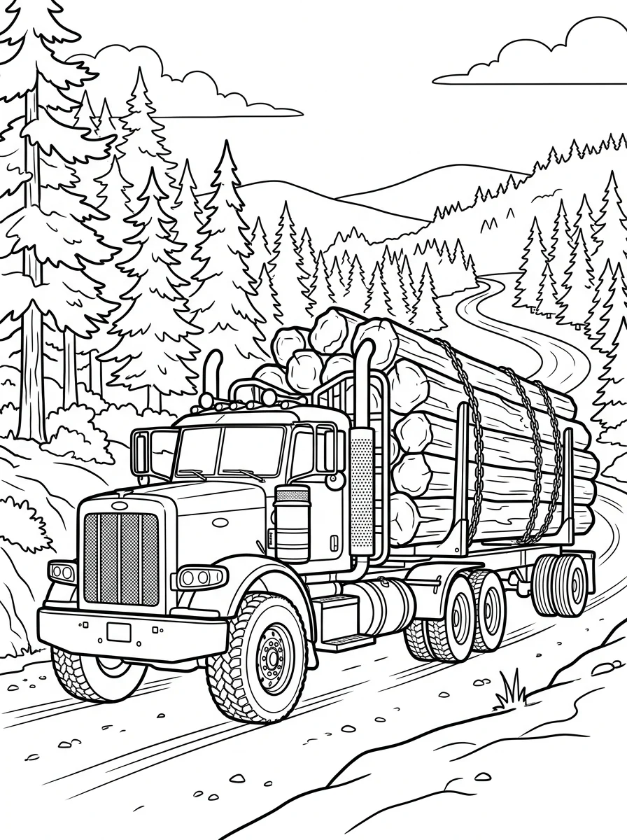caminhão para colorir 42