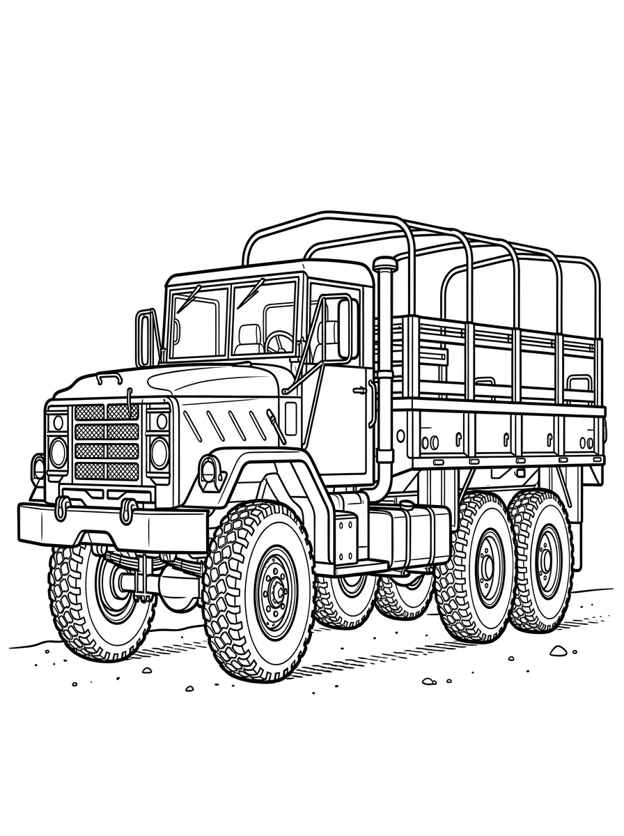 caminhão para colorir 44