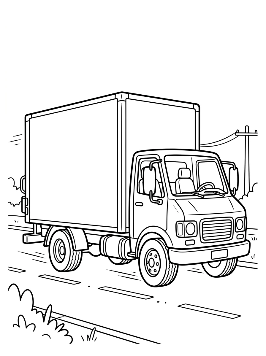 caminhão para colorir 45