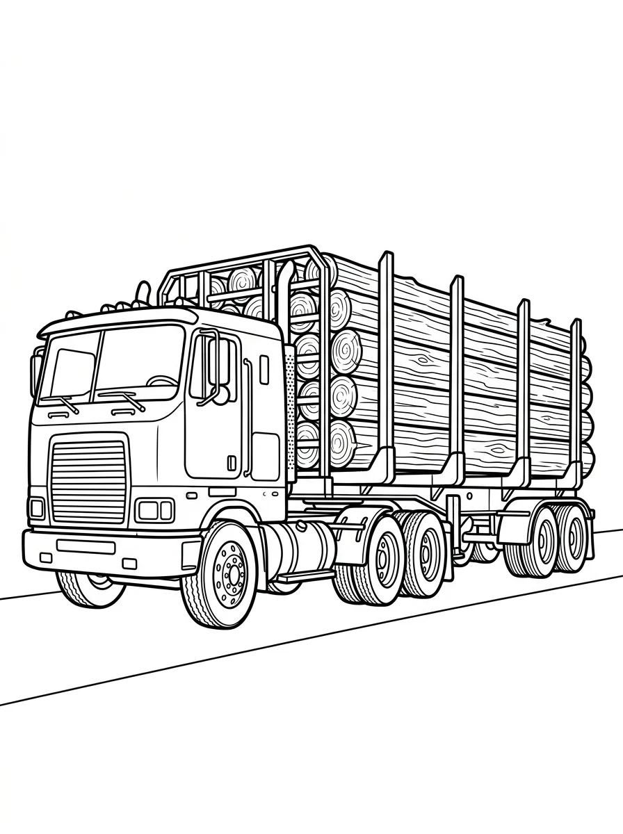 caminhão para colorir 48