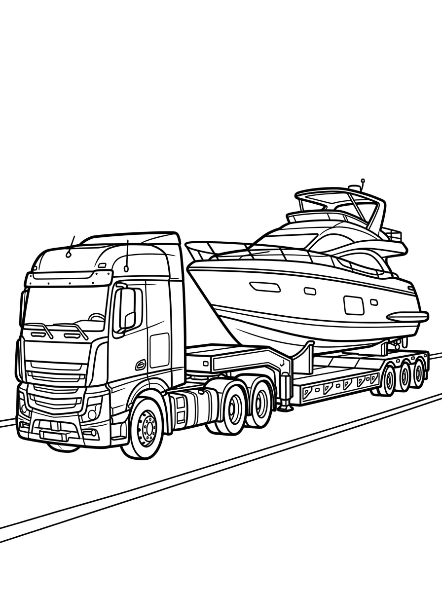 caminhão para colorir 52