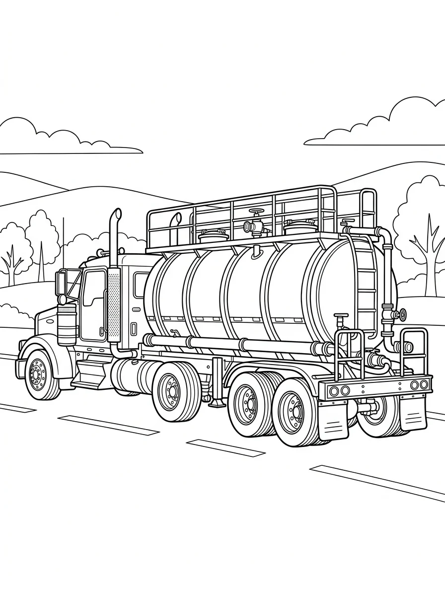 caminhão para colorir 54