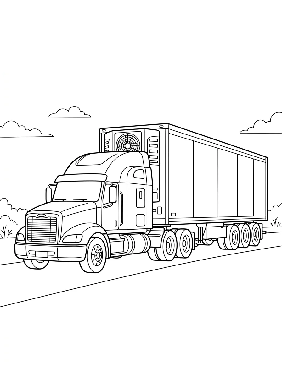 caminhão para colorir 55