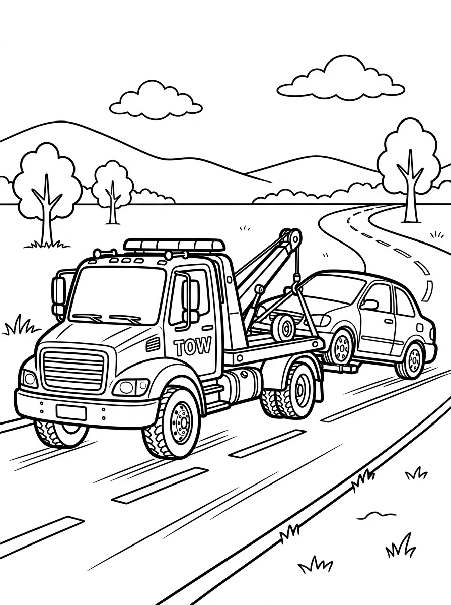 caminhão para colorir 70