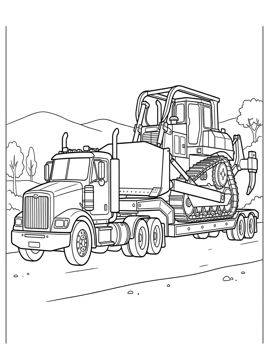 caminhão para colorir 71