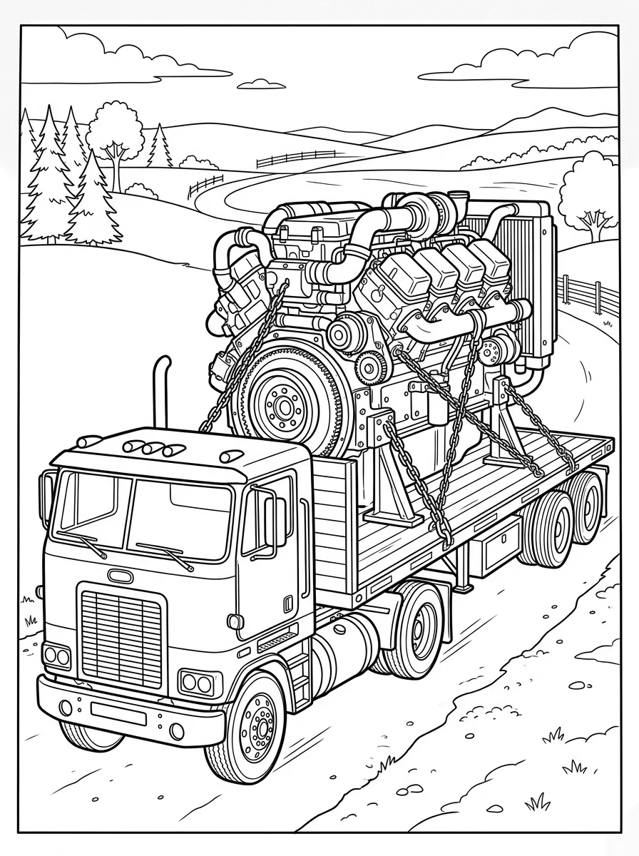 caminhão para colorir 72