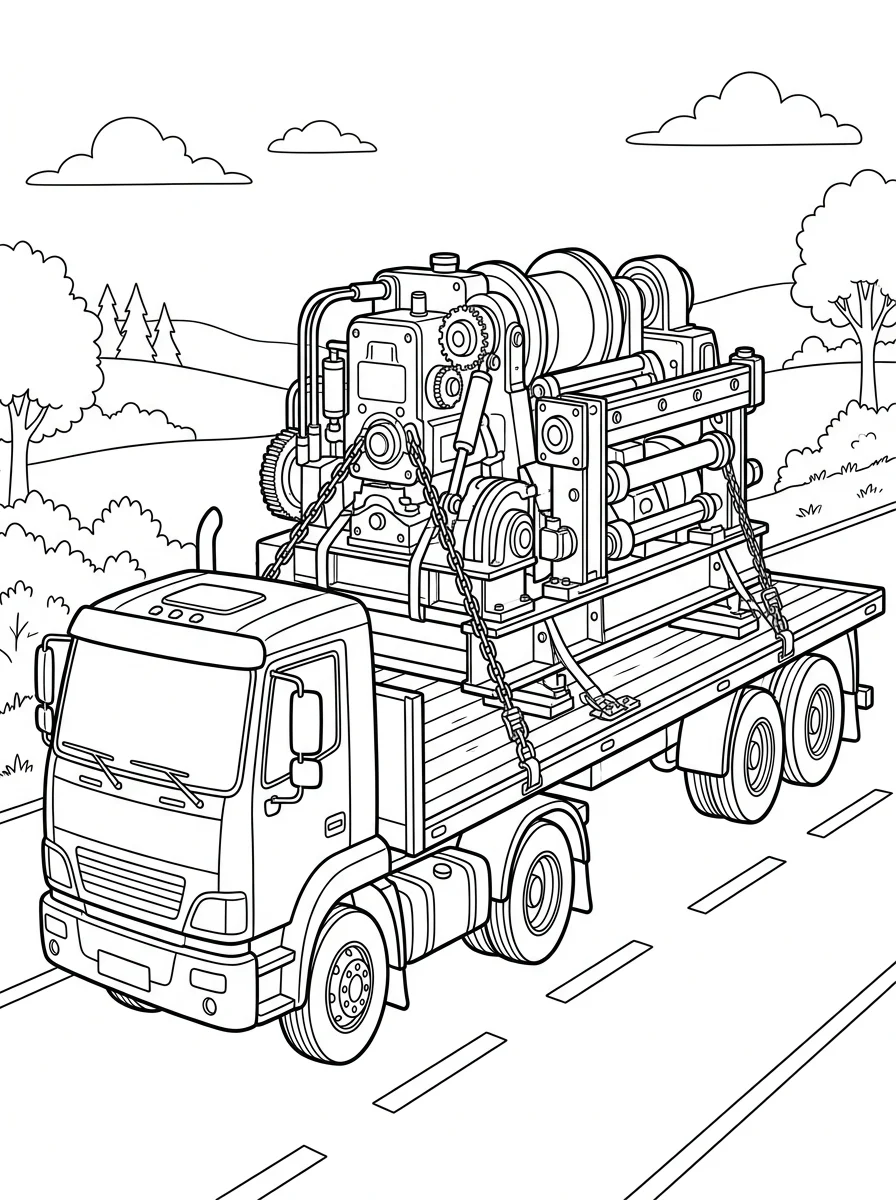 caminhão para colorir 9