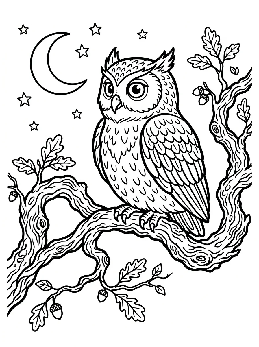 coruja para colorir 13