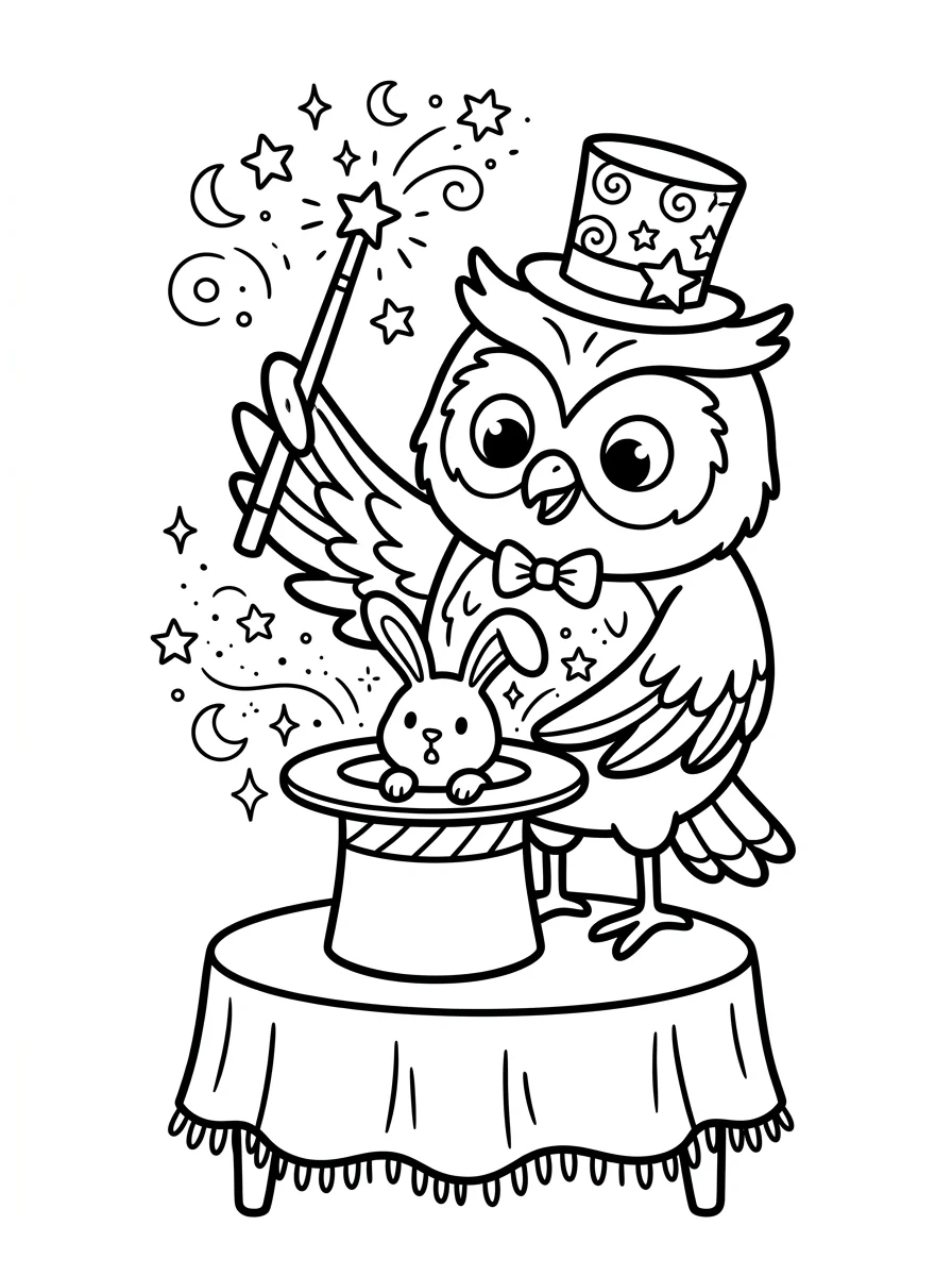 coruja para colorir 14