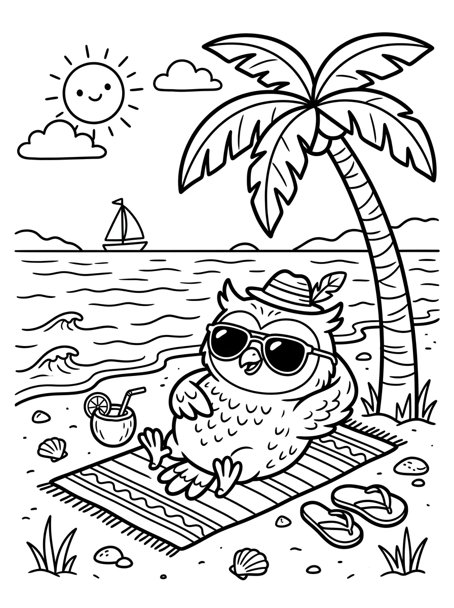 coruja para colorir 18