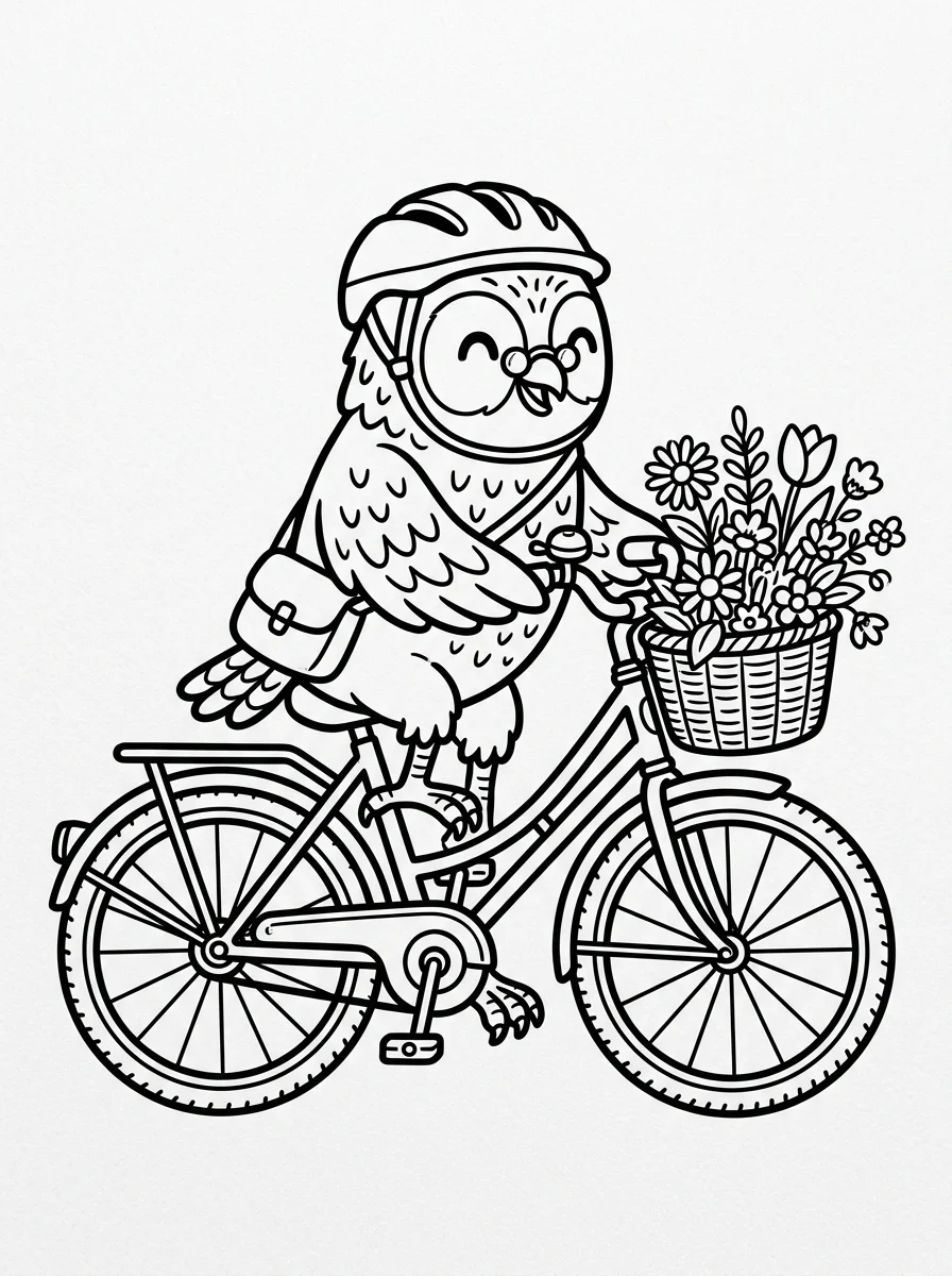 coruja para colorir 19