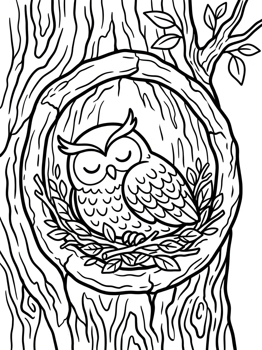 coruja para colorir 22