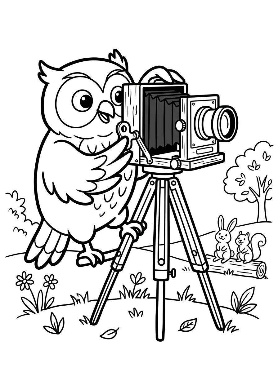 coruja para colorir 24