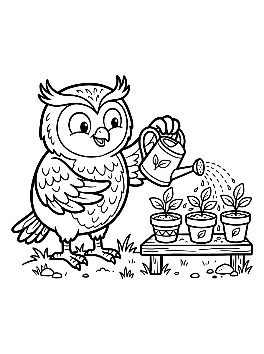 coruja para colorir 26