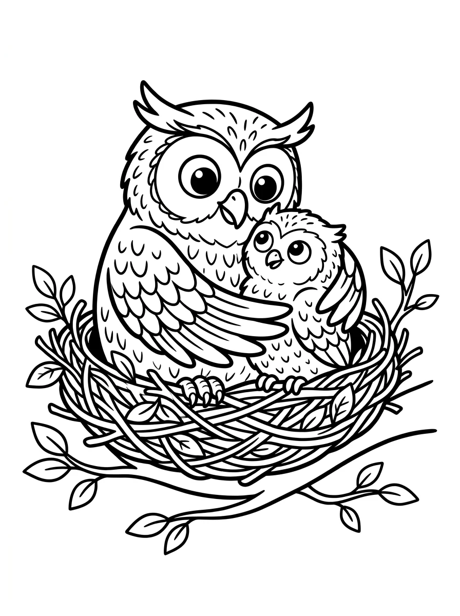 coruja para colorir 29
