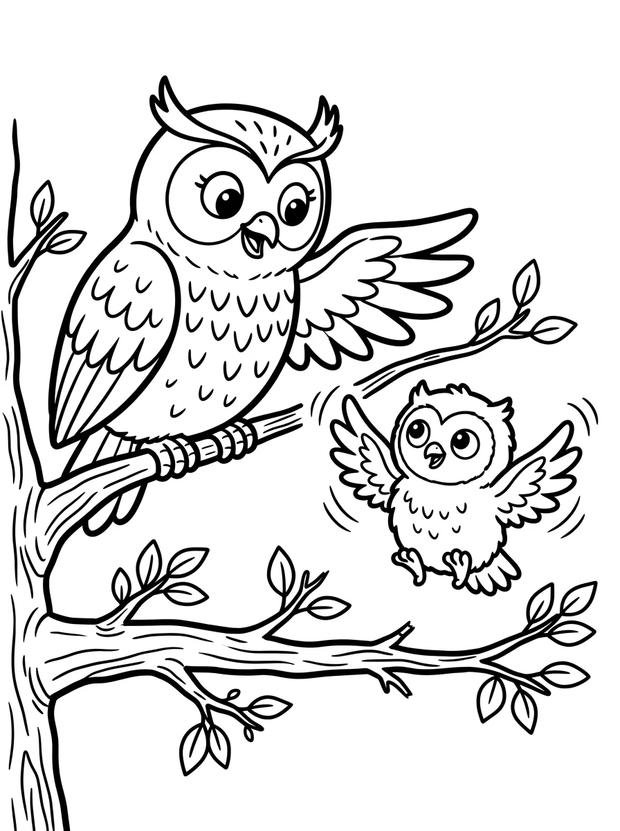 coruja para colorir 32