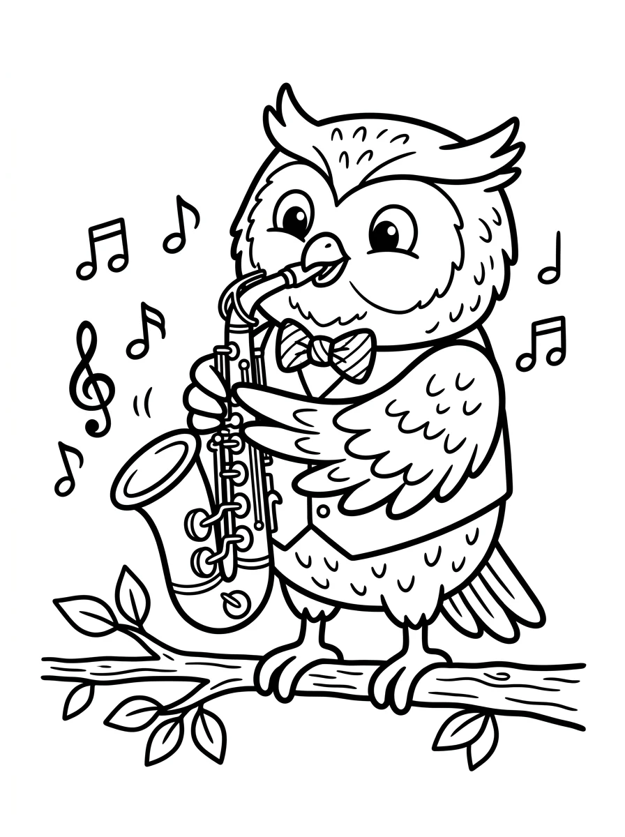 coruja para colorir 44