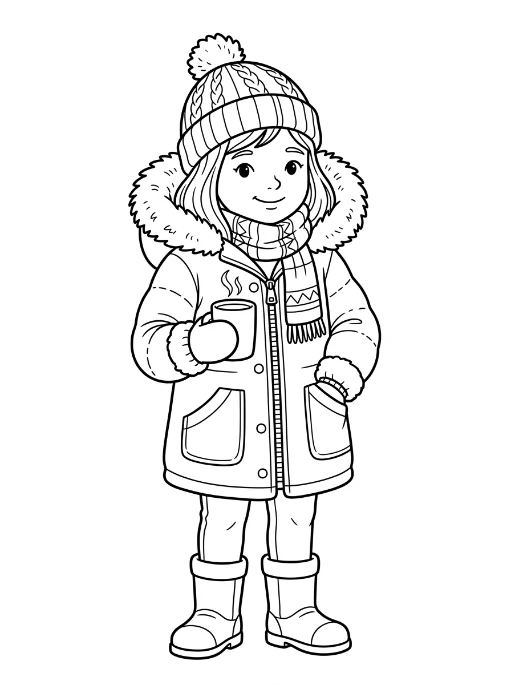 Cozy Girls para colorir 1