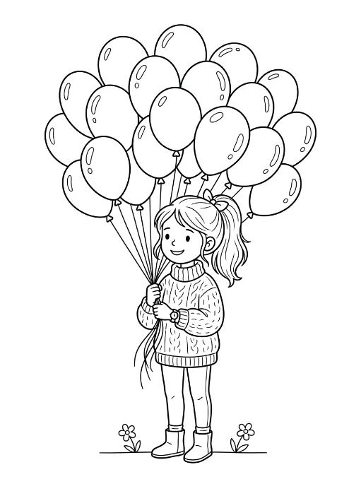 Cozy Girls para colorir 15
