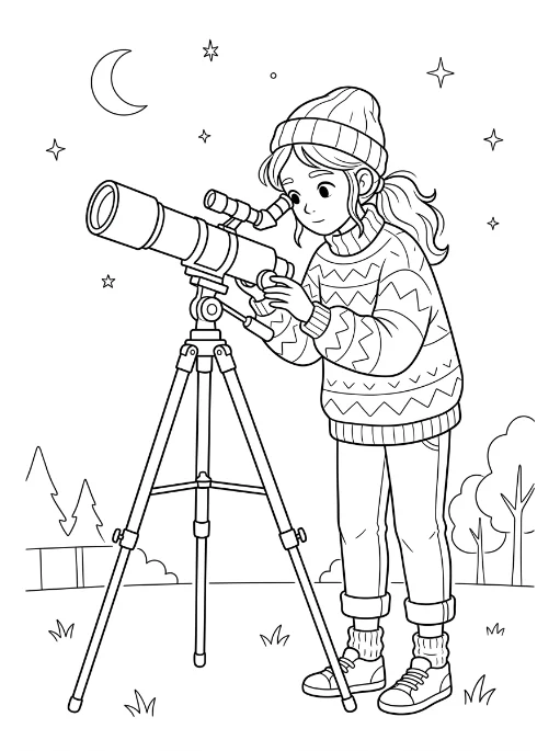 Cozy Girls para colorir 7