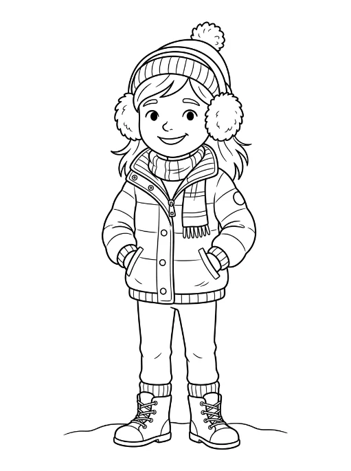 Cozy Girls para colorir 8