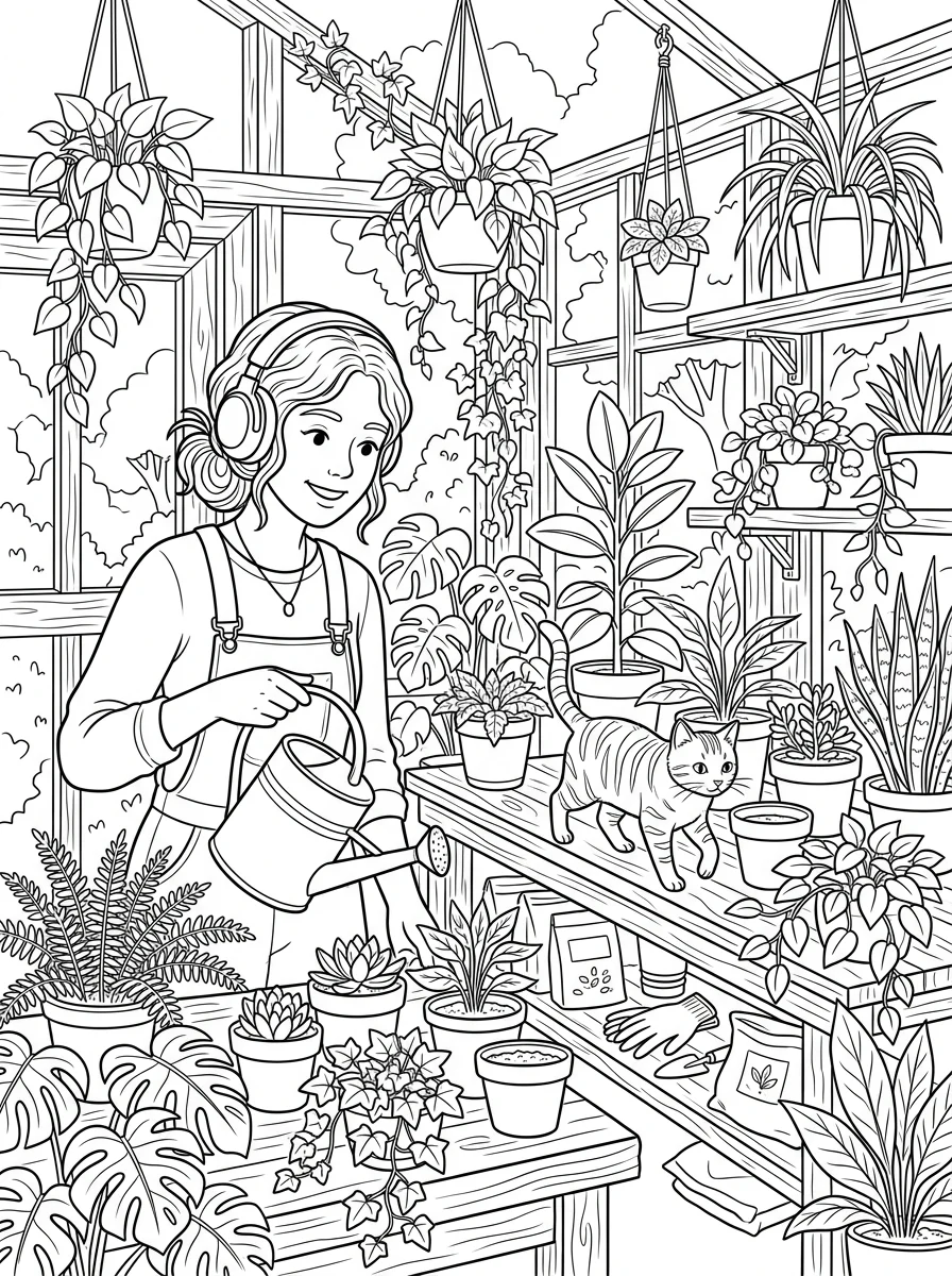 Desenho Lo-Fi Girls para colorir 116