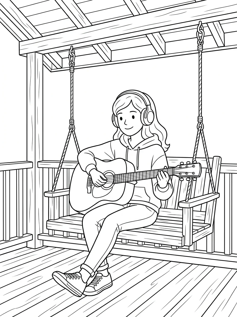 Desenho Lo-Fi Girls para colorir 58