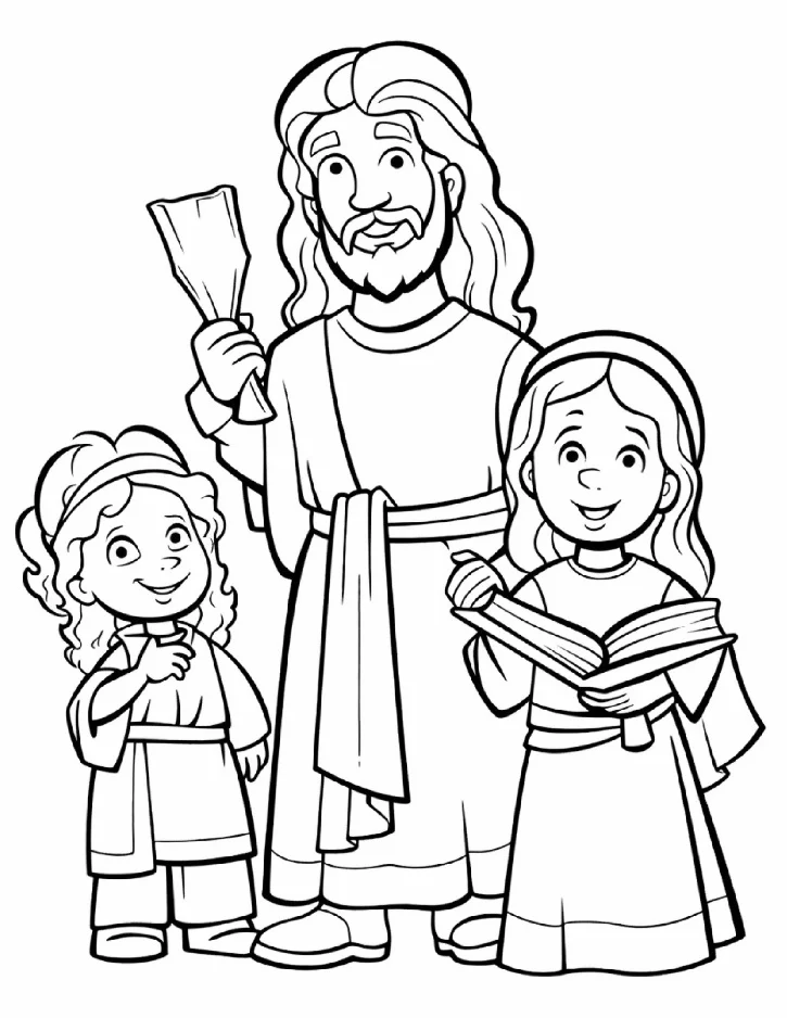 Desenhos bíblicos para colorir 304