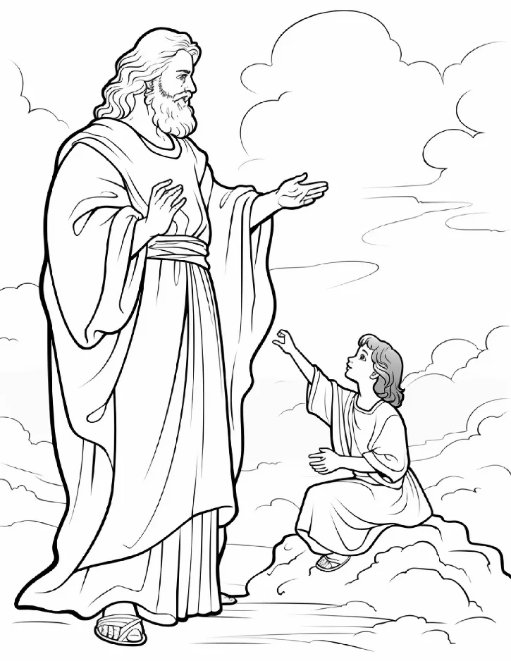 Desenhos bíblicos para colorir 305