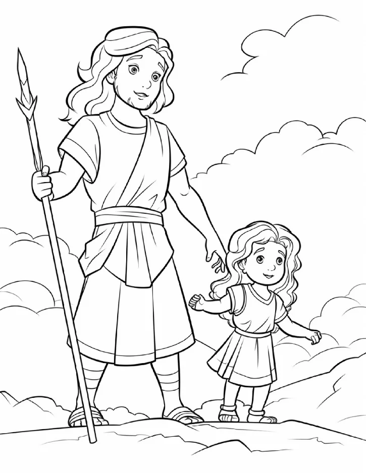 Desenhos bíblicos para colorir 323