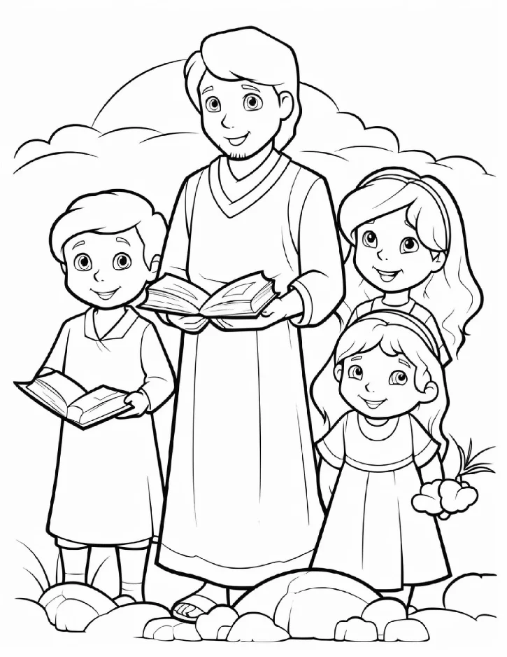 Desenhos bíblicos para colorir 327