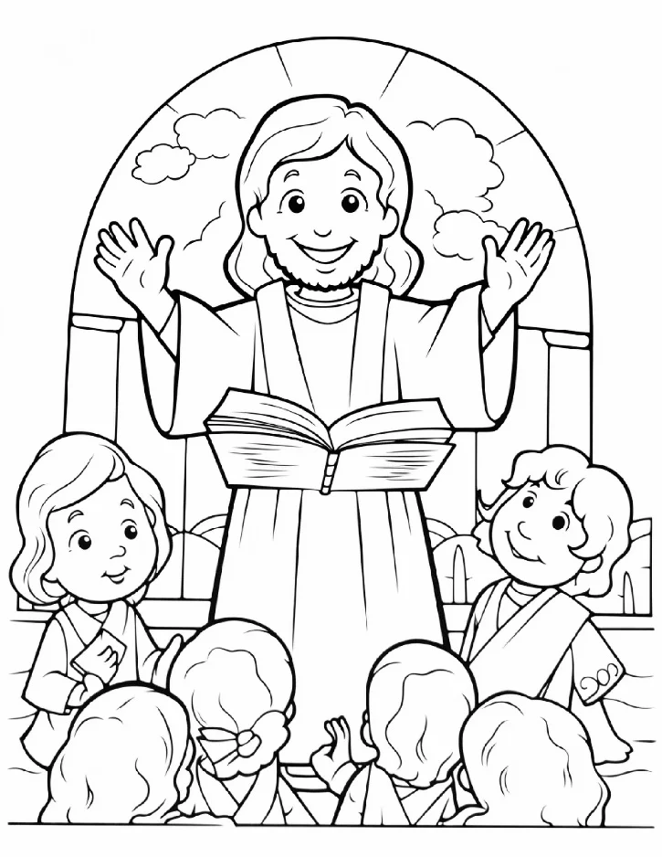 Desenhos bíblicos para colorir 338