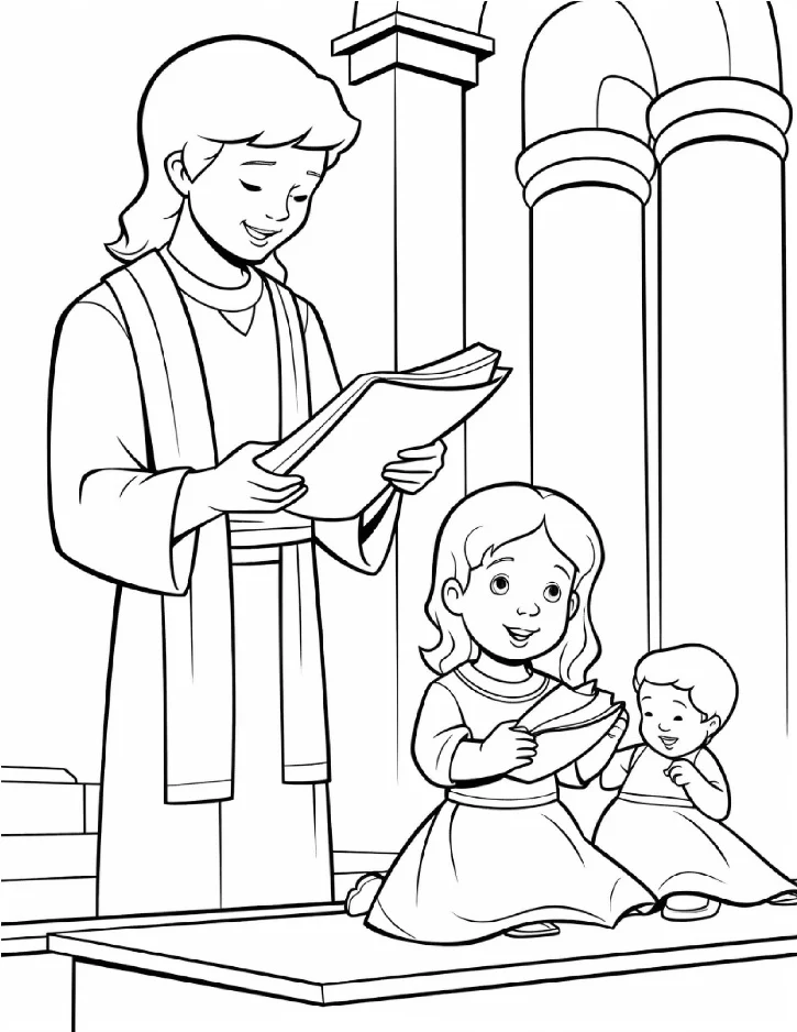 Desenhos bíblicos para colorir 363