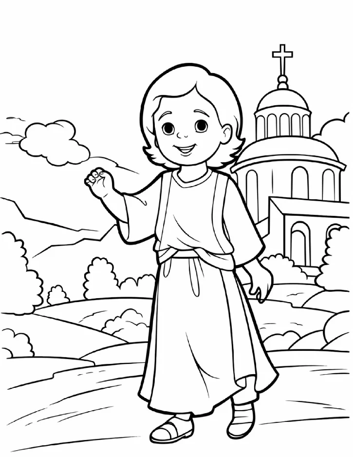 Desenhos bíblicos para colorir 373