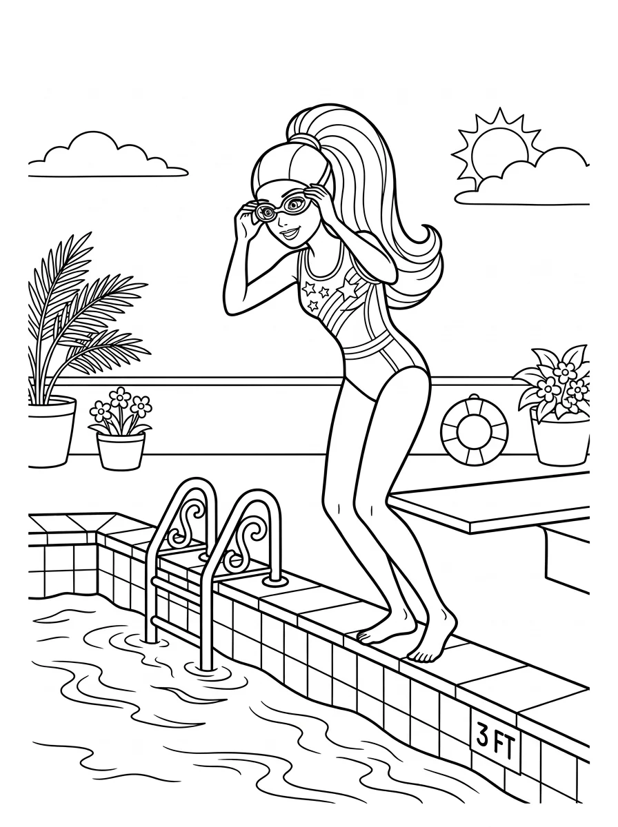 Desenhos da Barbie para colorir 1