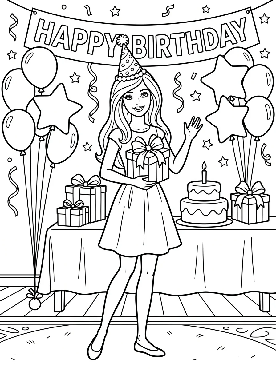 Desenhos da Barbie para colorir 10