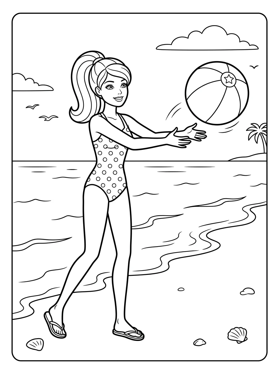 Desenhos da Barbie para colorir 100