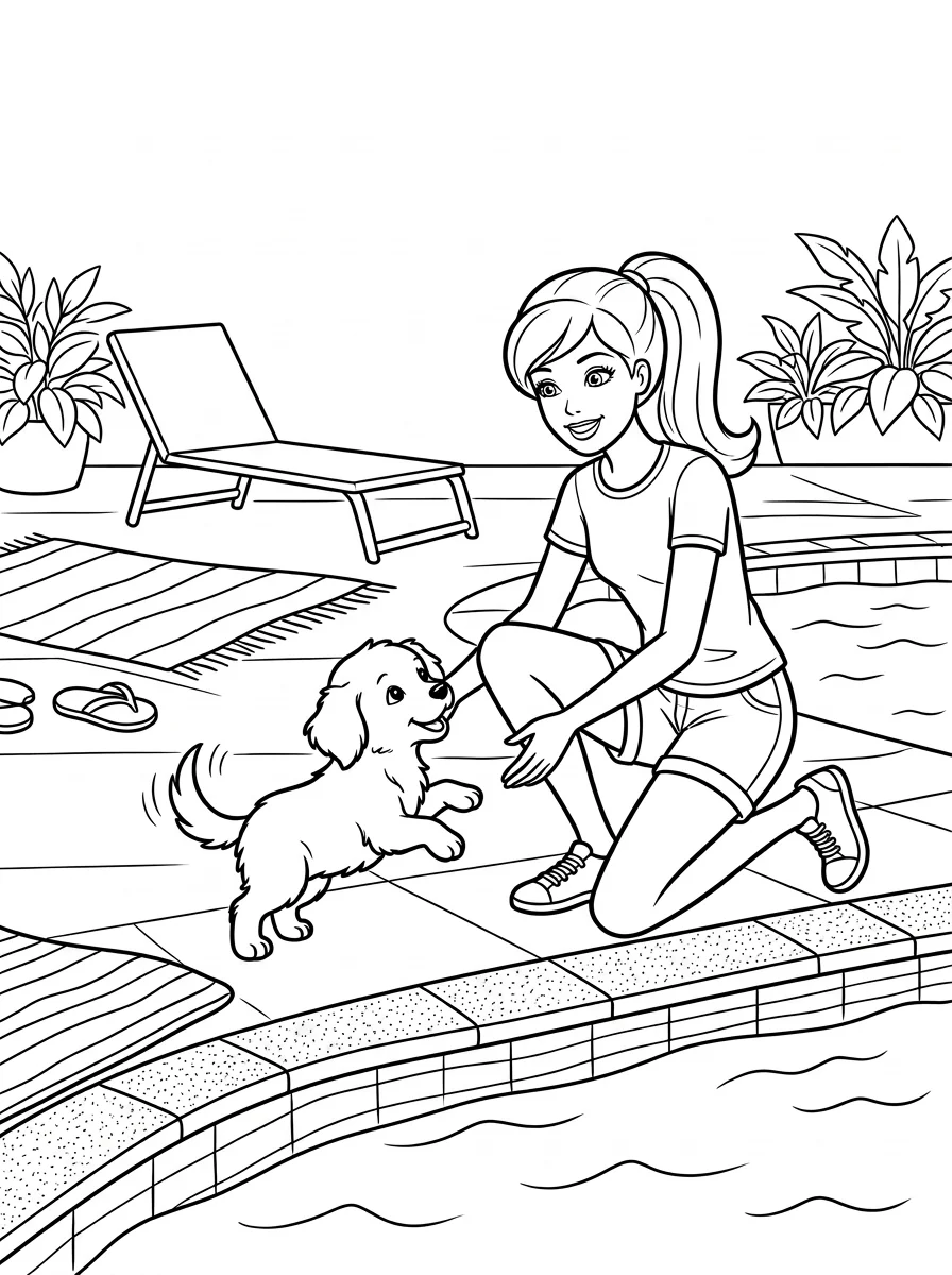 Desenhos da Barbie para colorir 101