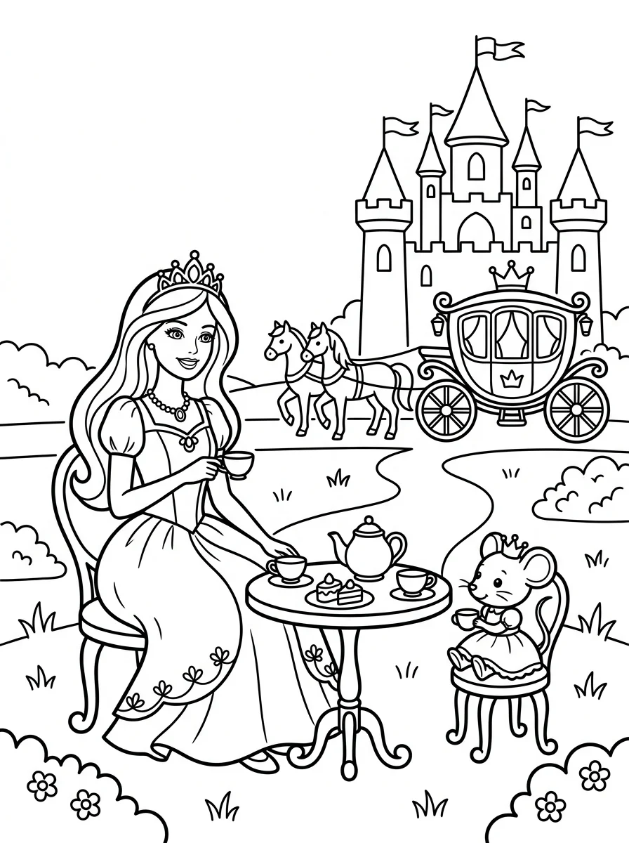 Desenhos da Barbie para colorir 103