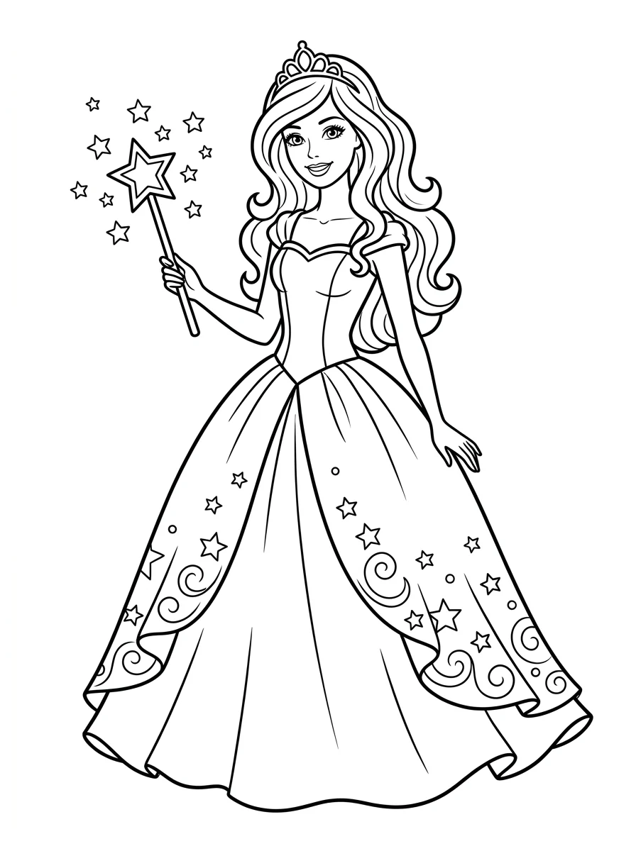 Desenhos da Barbie para colorir 104